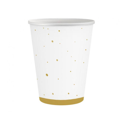 Picture of CELEBRATE GOLD PAPER CUP 250ML - 6 PACK